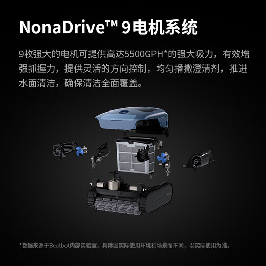 Beatbot AquaSense Pro swimming pool cleaning robot Xingmai Innovation Beatbot wireless cleaning pool wall, bottom, water surface, water line, releases clarifier connected APP