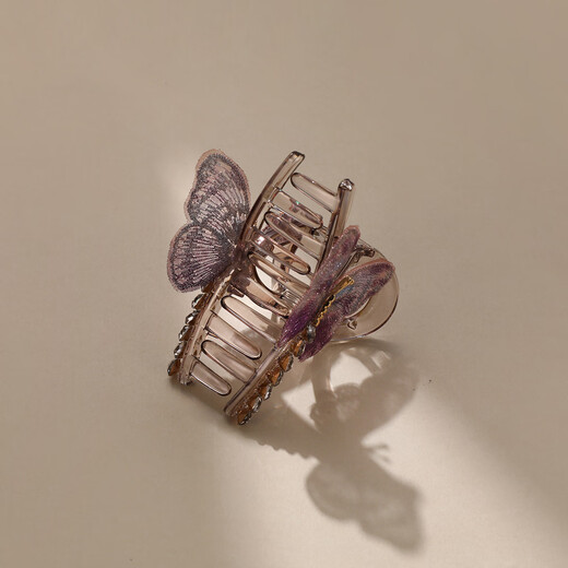 Chimera (CHIMERA) half-tied hair clip embroidered butterfly shark hairpin for small hair, hair accessories for girls birthday gift