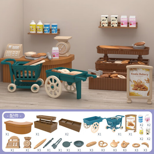 过家家玩具仿真迷你家具小厨房娃娃屋微缩食玩全套场景小物品 考拉客厅
