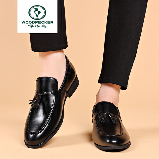 Woodpecker printemps et été nouveaux chaussures en cuir givré gement de chaussures de mariage formelles flates masculines