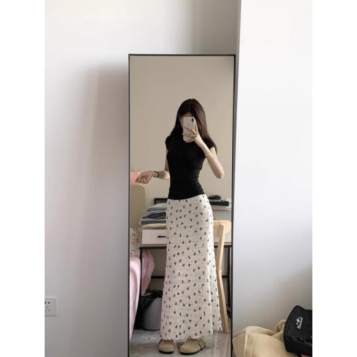 常缕竺连衣裙子女装2025年夏季新款韩系氛围感气质显瘦穿搭女套装温柔风 3895上衣+裙子 S