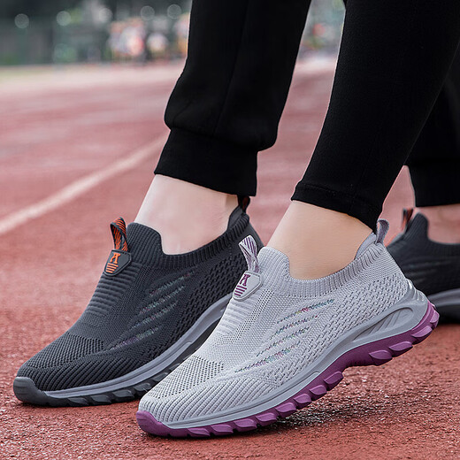 Fuß li Jianai Daddy alte Mann Schuhe für Frauen im Frühling und im Sommer neue atmungsbezogene einstufige Mutter- und Daddy-Schuhe für Anti-Rutschweiche Sohle mit mittleren und älteren Wanderschuhen für schwarze 9928 (Herrenmodell) 39