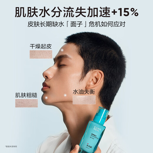 
Korean men's glacier bottle oil control acne-removing skin care product set facial cleanser essence moisturizing moisturizing and soothing repair