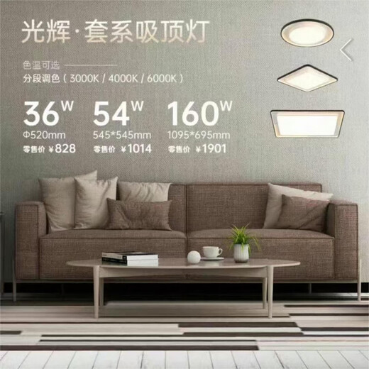 Leshi Lighting 2025 Neues Geschäft Guanghui WCX11965 Wohnzimmerlichter Home Schlafzimmer Deckenleuchte modern