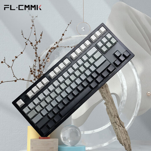 FLESPORTS MK870 Verdrahtet/Bluetooth/2,4g Drei-Mode Mechanische Tastatur.