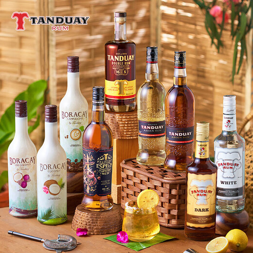Tanton Rum Mojito Cocktail kostenlos kubanische Getränke Basis Wein Backwein Philippinen Originalflasche importiert Weiß Rum 750 ml 1 Flasche 40%Vol.