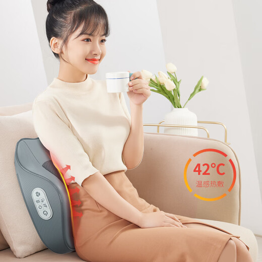 AUX Cervical Massager Shoulder, Neck, and Back Massage Pillow Shoulder and Neck Massager Waist Massager Whole Body Automatic Kneading Hot Compress