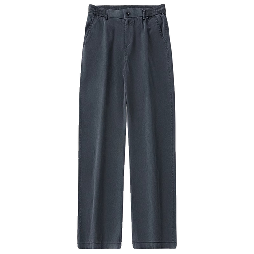 Jeanswest Lycel Tennis Casual Hosen für Männer Sommer lose Hosen vielseitige Männer haben dünne gerade Eisseide Schwarz M.