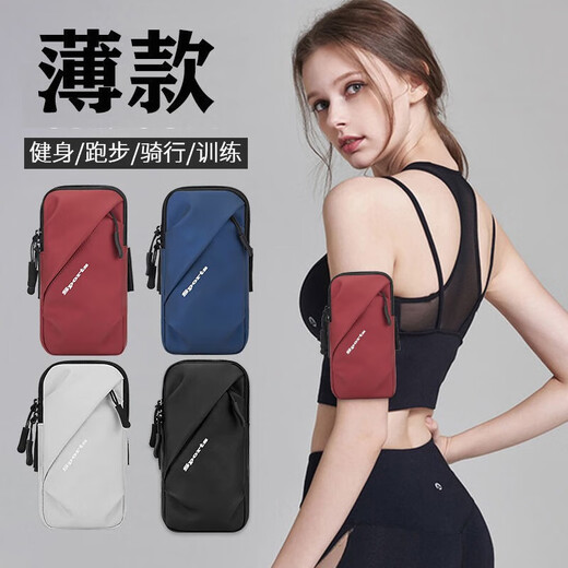 Mihong Sports Running Mobile Phone Arm Bag for Men and Women Outdoor Fitness Running Equipment Cycling Mobile Phone Bag Wristband Mobile Phone Carrier Arm Bag Model 036 Blue/Under 6.7 inches