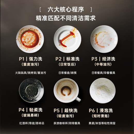 CHIGO nationally replenished dishwashers, 13 sets, black, large capacity, 13 sets, upgraded, enhanced drying, first-class water efficiency, independent inlay, dual-purpose washing, disinfection, drying and storage, national subsidy 20% GS01C-13