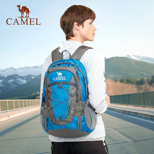 Camel (Camelbak) Camel Bolsa de senderismo al aire libre Viajes Gran capacidad Bolsa de senderismo Ligero mochila para hombres y mujeres Mochila Innocent Blue-6627