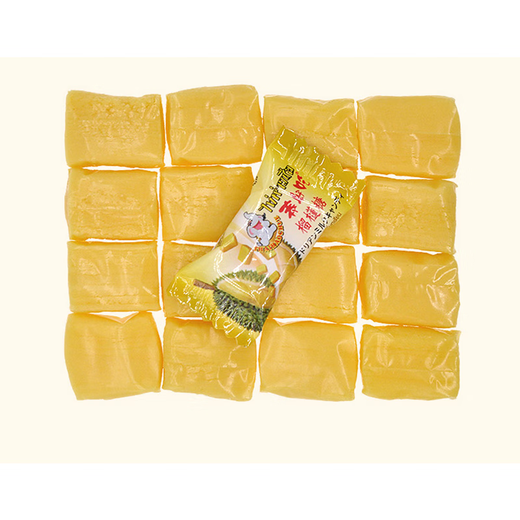 Thai delicious THAIHAOCHUE Thai durian sugar gold pillow durian gummies special fruit candy 692g contains 4 small bags 1344g (168g*8 small package)