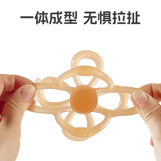 Petal Teether Food Grade Liquid Silicone Baby Chewable Baby Anti-eating Hand Soothing Chewable Flowers Can Be Boiled Nano Silver-Petal Teether 1 Pack + Storage Box Recommended by Pediatricians