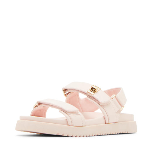 Steve Madden Girls Mona Flat Sandals, Light Pink, 5 Adults Light Pink 5 Adults