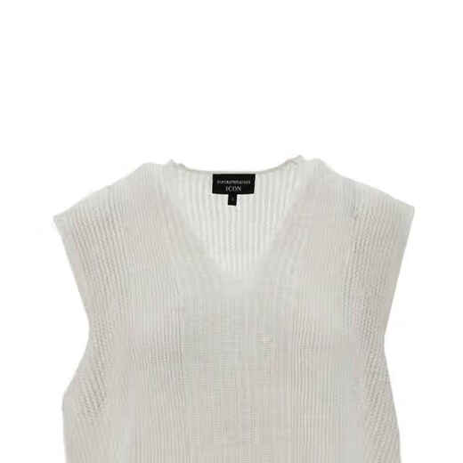 安普里奥·阿玛尼（Emporio Armani） 奢侈品 女士 EW001751AF15938U0001 马甲 白色 20 | M