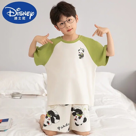 迪士尼（Disney）新宽松儿童纯棉睡衣男童夏季薄款短袖套装卡通小男孩中大童可外穿 T695奶龙 170 14码  高123-133CM