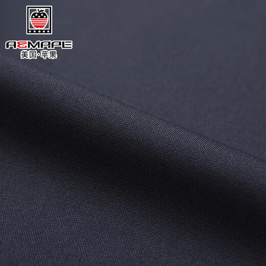 Aemape Apple Frühling und Sommer Neue Herren Freizeithose mittleren Alters im mittleren Alter, der gerade geschäftliche Hose formelle Elastizitätshose 9853 Marineblau [Sommerstil] 38 Taillenumfang 3 Fuß