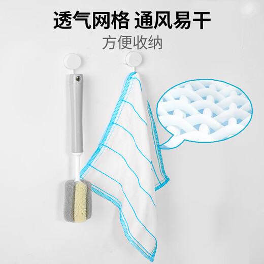 Yunlei rag kitchen cleaning towel 30*30cm*5 pieces absorbent dish towel scouring pad artifact for washing pots and wiping tablecloths
