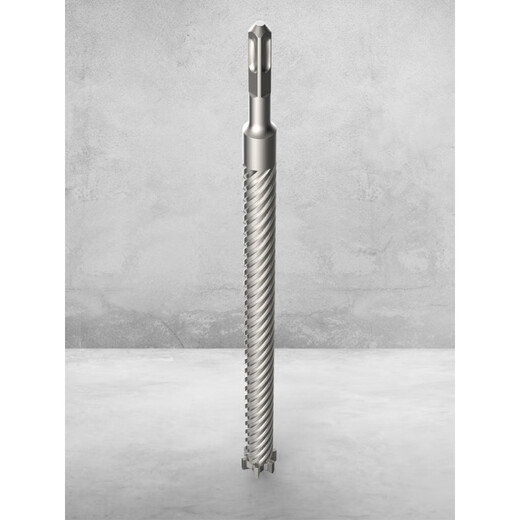 An Junsheng six-edged electric hammer drill bit for reinforced concrete construction bridge rebar drilling and extending through the wall square handle four-pit impact drill square handle six-edged 18*200