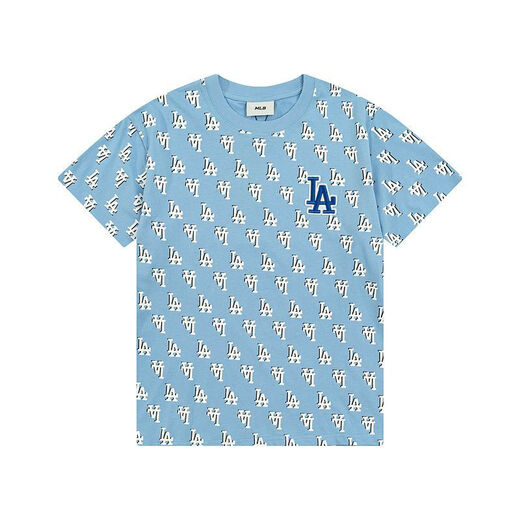 MLB trendy brand NY couples diamond presbyopia full print T-shirt casual short-sleeved same style 24 summer half-sleeved DT-9923 khaki L recommended 130-150Jin [Jin equals 0.5 kg]