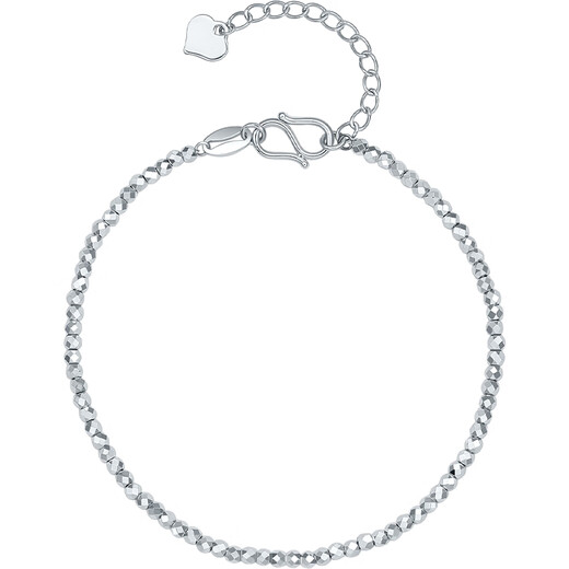 Saturday Fortune PT950 platinum bracelet for women, flashing and dancing bracelet for girlfriend B0713486, about 3.91g 16+3cm