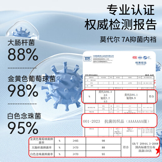 浪莎25年夏季莫代尔抑菌男士加大内裤透气运动跑步防磨腿四角加长短裤
