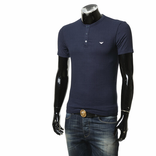 Armani/Armani EA EAGLE BORDADO MARK Slim Slim Sleim Manga Round Camiseta EM000623 AF12034 Blue oscuro UB102 S