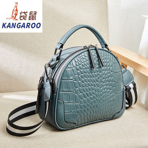 Kangaroo 2025 NUEVO BOLSO DE MUJER MUJERES VERSÁTICO Versátil de gran capacidad Crossbody Bag Crocodile Patrón de cáscara Bolsa Red Red