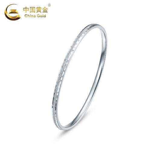 CHINA GOLD PT950 platinum baby's breath bracelet for women 2025 new light luxury Valentine's Day birthday gift for girlfriend and wife 52 circle mouth PT950 platinum baby's breath bracelet about 12.1g