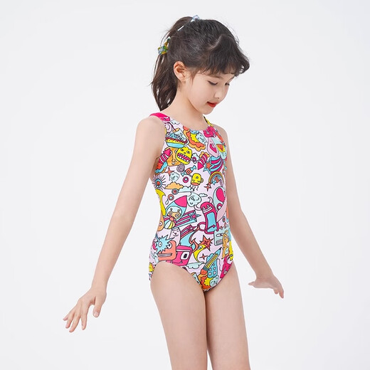 Yingfa (YINGFA) Children's Swimsuit Girls Triangle Professional Training Youth Competition Yingfa Girls Competition Big Children's Swimsuit 677 Pink 160 --L Code Recommended 50~70Jin [Jin equals 0.5 kg]

