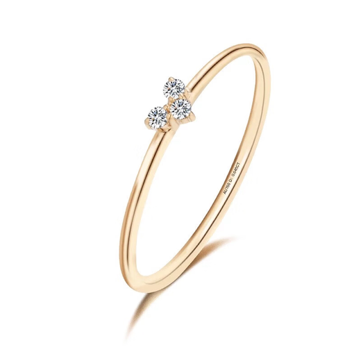 Junpo heart-shaped 4.5-cent real gold and real diamond 18K gold diamond ring as a gift for commuting love song AU750 flash sale No. 10