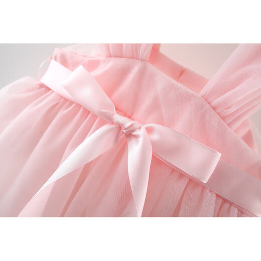 Luanquexiang one-year-old girl's clothing children's clothing girls summer suspender dress vacation dress children's baby flower fairy dress light green one-year-old girl's clothing 73 CM