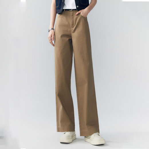 Pantpopamine Pantalon 2025 Pantalon large de la lac de la lac Blue pour femmes, style mince, lâche, mince [White Tellintening] LA9224 26 Recommandé 80-90jin [Jin est égal à 0,5 kg]