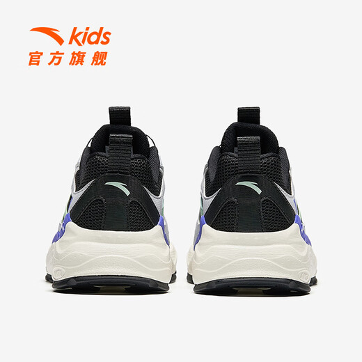 ANTA Children's Sports Shoes Men's Big Children's Shoes 2026 Summer New Millennium Frame Outdoor Sports Shoes Beach Shoes Black/Mud Lime/Solution Green-1 34