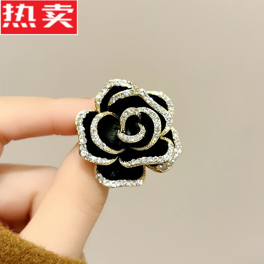 SNQP camellia flower brooch design niche corsage small fragrance style suit pin accessories camellia brooch