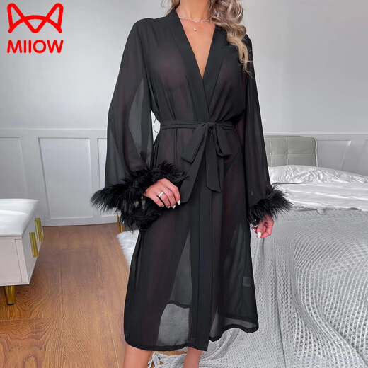 Catman Mesh Black Chiffon Camiseta Tobera de terciopelo Munas de bengala Big Break para mujeres Xia Bing Seda Sexy Translúcida Basca extendida 679 Love Super Long Black S Recomendado 85-105Jin [Jin equivale a 0.5 kg]/160 cm o más