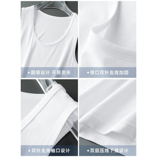 Mrs. Yuan Modal Ice Seidenweste Männer, Sommer-Fitness-Übung Cooles T-T-Shirt T-Shirt mit schnell trocknendem Hosentuch Pixel gedrucktes ärmelloses T-Shirt 055-693 Black-XL (geeignet für 110-130jin [Jin gleich 0,5 kg])