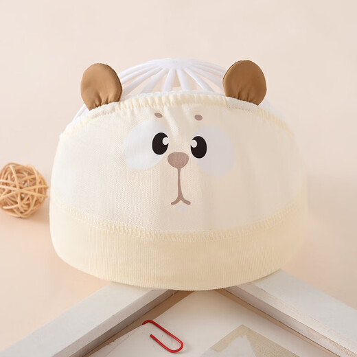 Héroe Casa Hat infantil Summer Estilo delgado Macho y hembra Harbor Puerta Tapa de la puerta de aire transpirable Cabello de diadema de aire recién nacido Azul Blue QGG9195 Capa de puertas de puerta estofada de ojos grandes Tamaño promedio de 1-10 meses Circune de la cabeza 37-46 cm