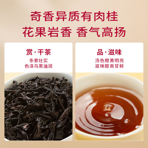 万山红乌龙茶组合 武夷大红袍肉桂192g礼盒装茶叶送礼