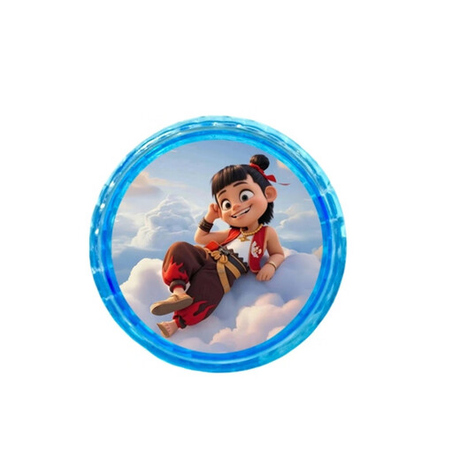 
Tiger Rollo Nezha Yo-Yo Children's Glowing Toy Gift Boy Yo-Yo Nezha 2yoyo Ball Cartoon Automatic Swivel Nezha 1 Blue-1