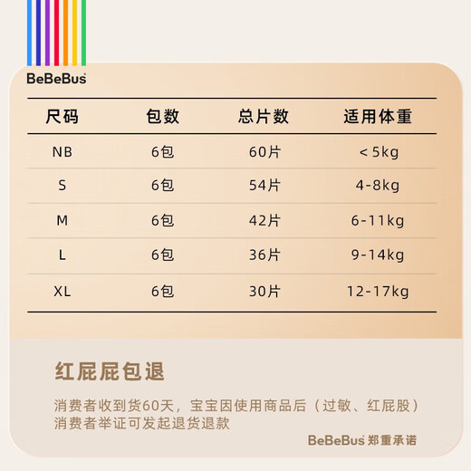 bebebus装仔纸尿裤拉拉裤夏季超薄透气尿不湿学步裤新生婴儿尿布 拉拉裤XXL(一提4小包共24片)