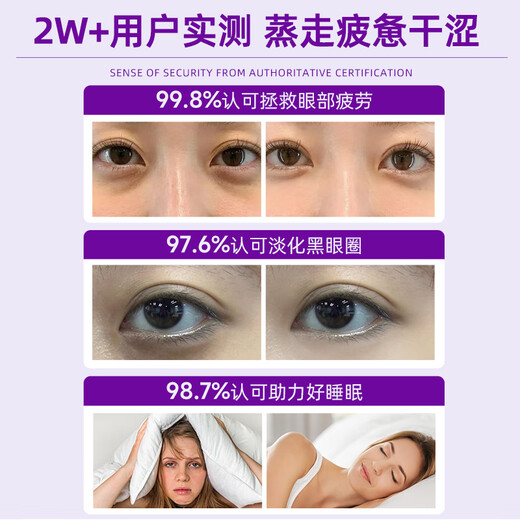 高施医用蒸汽眼罩热敷缓解眼疲劳贴眼干眼涩视力模糊护干眼症加热3盒