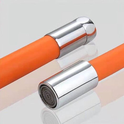 Faucet extender for washing vegetables, wash basin, pressurized anti-splash foaming artifact, kitchen universal rotatable orange 50cm extension tube + universal connector