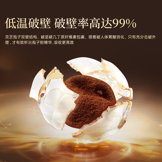 Zhizhengyuan Break Wall Ganoderma Lucidum Spore Powder Capsules 6 Gift Box for Half a Year Package for Your Own Gifts to Parents Enhance Immunity