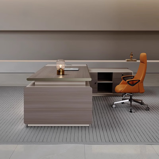 Yuzhu high-end boss desk office desk simple modern light luxury CEO desk chairman executive desk office desk and chair combination 2.0 meters light luxury boss desk