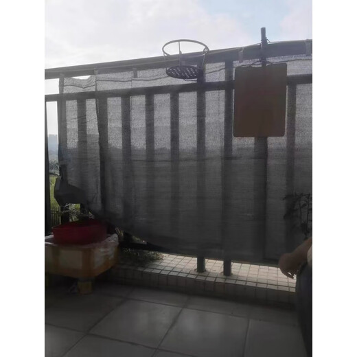 Thickened silver gray sunshade net sunscreen curtains sunshade encrypted home windows rainproof shading balcony heat insulation outdoor 2 meters high * 3.5 meters wide silver encrypted sunshade