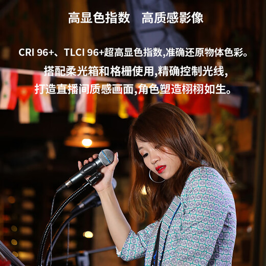 NiceFoto FB1000A/2000A Flexible Foldable Fabric Light Adjustable Color Temperature Portable Live Broadcast Fill Light Portrait Shooting Video Light High CRI Remote Controlled Soft Box with Grid FB-2000A Soft Box + Extended Cross Arm Light Stand