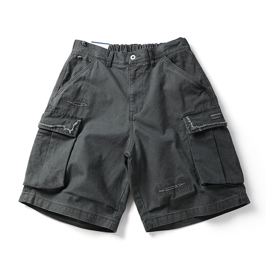 Ziweiqi moderno de marca de marca Shorts hombres y mujeres mismo estilo sólido de color sólido al por mayor 2025 dg-9201 gris 2xl