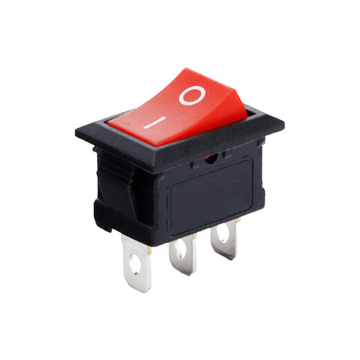 Tianshili KCD1-101 boat-shaped switch water dispenser boat-shaped switch power supply equipment rocker switch power switch KCD1-1112N three-legged two-speed red with light (10 pieces)