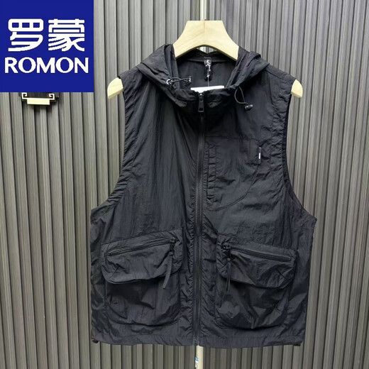 Romon Sommer Neue Sonnenschutzmittel ärmellose Weste leichte und schnelle trockene Mode und vielseitige Feste Farbe Großer loser Weste grau 2xl empfohlen 160-180jin [Jin gleich 0,5 kg]